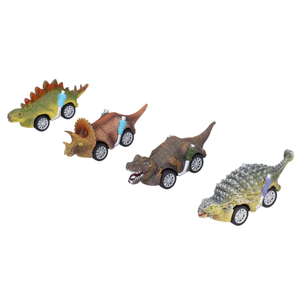4 stk. Dinosaur Modelbil Legetøj Mini Dyreform Høj Simulation Modelbil Sæt Børnelegetøj