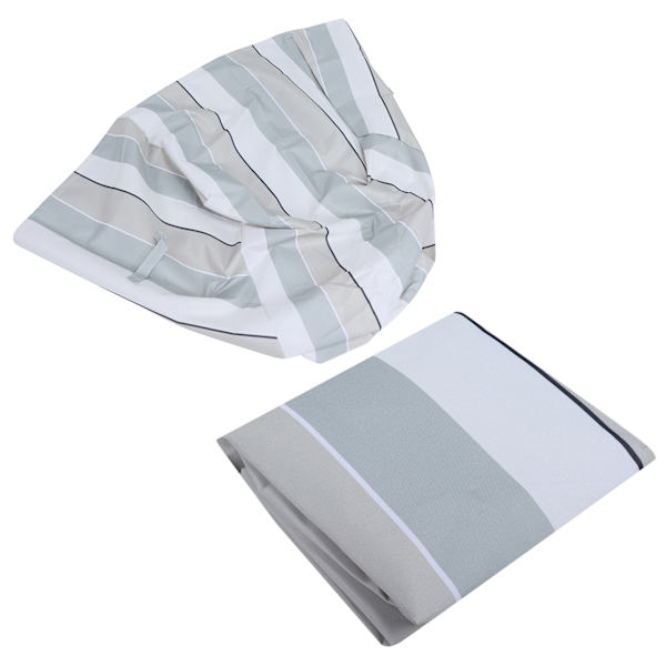 Vedenkestävä Tuolin Päällinen Sisä- ja Ulkokäyttöön Puutarha Patio Kalusteet Pölynpeite Suoja Stripe 68.5x73.5x51x89cm
