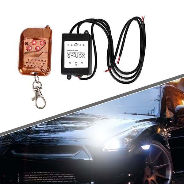 12V 1.5W Universal Trådløs Strobe Kontrolmodul LED DRL Flash Controller System til Bil Motorcykel