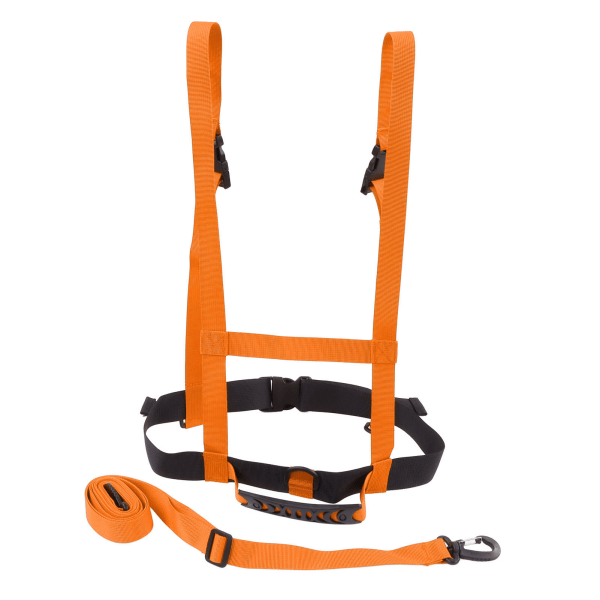 Skisikkerhetsstropp for barn Nylonplast Justerbart skitreningsbelte for sykling Fallforebyggende trening oransje
