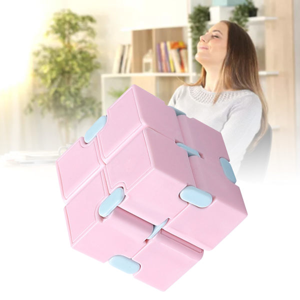 Hastighetspussel Macaron Färg Barn Vuxen Bärbar Flexibel Fingertoppsspel Utveckling av Utbildning Rosa Standard