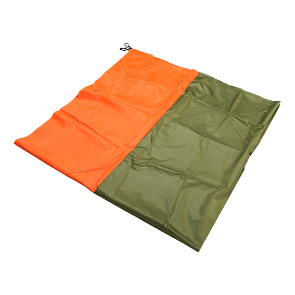 Isolerande Solskydd Multifunktionell Sandtät Vattentät Strandcampingmatta för Utomhus Dubbel Färg (Orange Grön)
