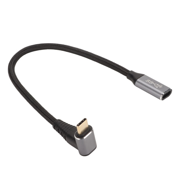 USB C 3.1 han-til-hun-kabel PD100W Hurtigopladning 10Gbps 4K ved 60Hz USB C-opladningskabel til Steam Deck-spilkonsoller 25cm/9.8in