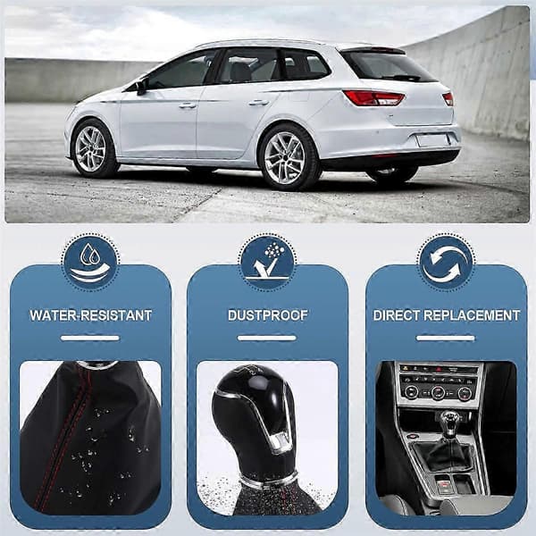 5-vaihteinen auton vaihdevipu pölysuojalla Seat Leon 5-oviseen autoon, vasen