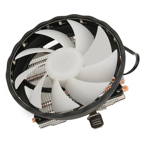 12 cm RGB CPU-køler 3-pin lavt støjniveau højtydende køleventilator til computer