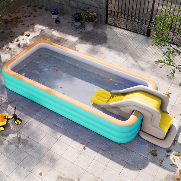 Oppblåsbar vannsklie Kompakt oppblåsbar klatrevegg Vannskliepark utendørs sommermoro for barn