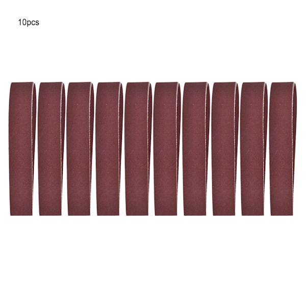 10-pack 760x25 mm Slipband - 30x1 tum Slipande Band för Bandslip, Kornstorlekar från 240 till 1000 (600#)