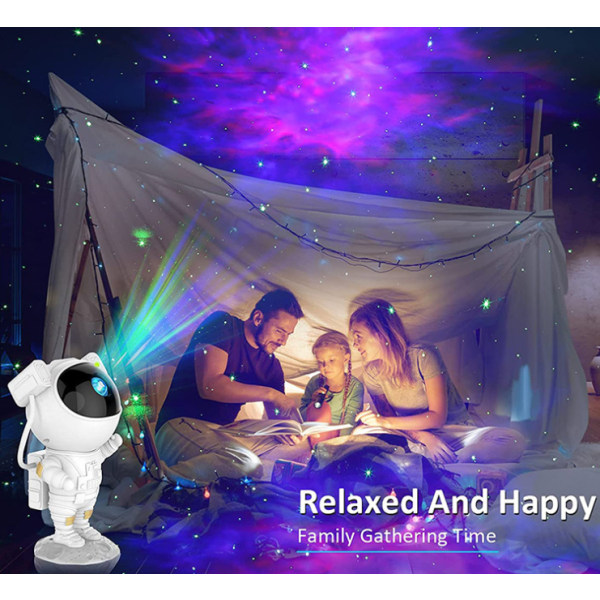 Star Projector, Astronaut Star Projector 360° justerbar Galaxy-projektor med fjernkontroll Spaceman Night Light