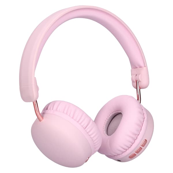 Trådløse Bluetooth Over Ear Hovedtelefoner Foldbare Dyb Bas Støjreducerende til Laptop PC Pink