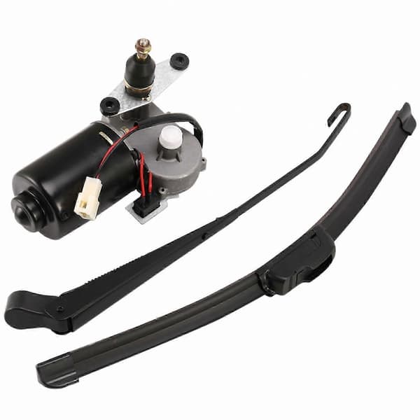 12V Universal Elektrisk Vinduesviskersæt til ATV UTV Side-by-Side Køretøjer Svart