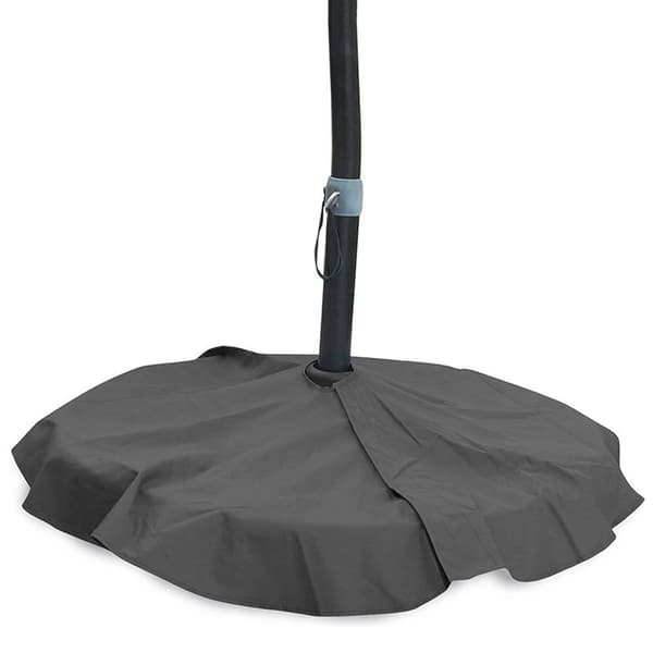 (Grå, diameter 90cm) Utendørs gårdsplass paraply base brakett støvdeksel