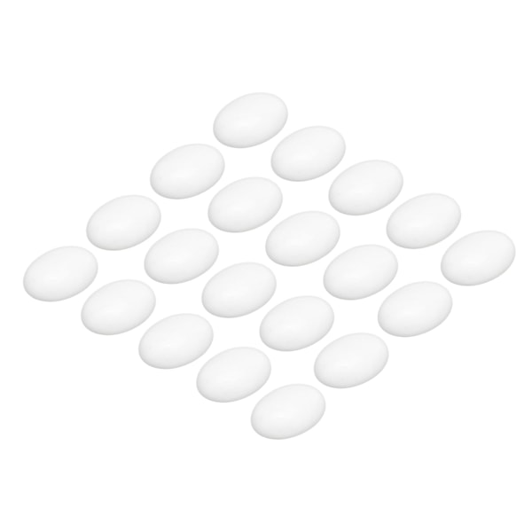 20 Luonnollista Mustaa Onyx-munanmuotoista Kaabošonia (18x13mm) Korujen Valmistukseen - Täydelliset Tarvikkeet Joulu- ja Syntymäpäivälahjoiksi