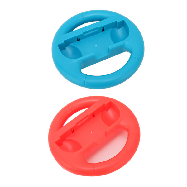 2 st Styrningshjulskontroller Bärbara Racingspel Tillbehörssats för Switch (Röd Blå)
