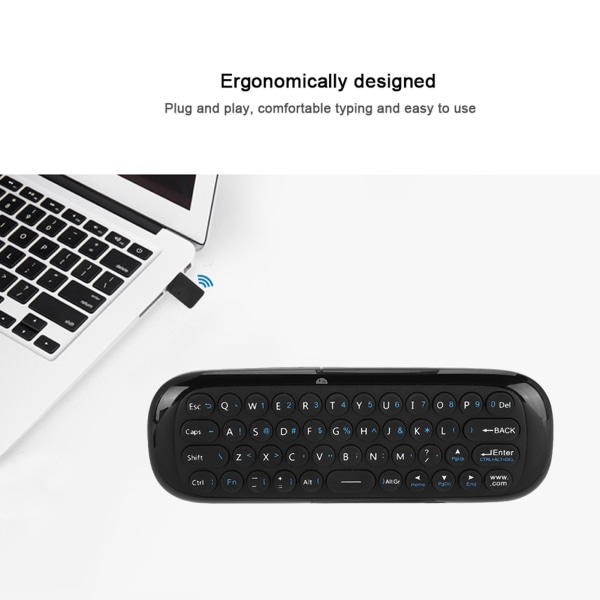 2,4G Mini trådløs Air Mouse Tastaturfjernbetjening til Android/Windows