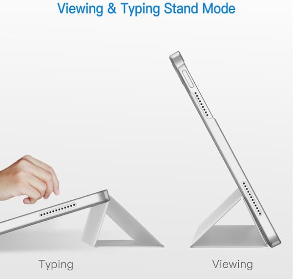 Case for iPad (A16) 11th/10th Generation (2025/2022), Slim Stand Hard Back Case Auto Wake/Sleep Function (White) Vit
