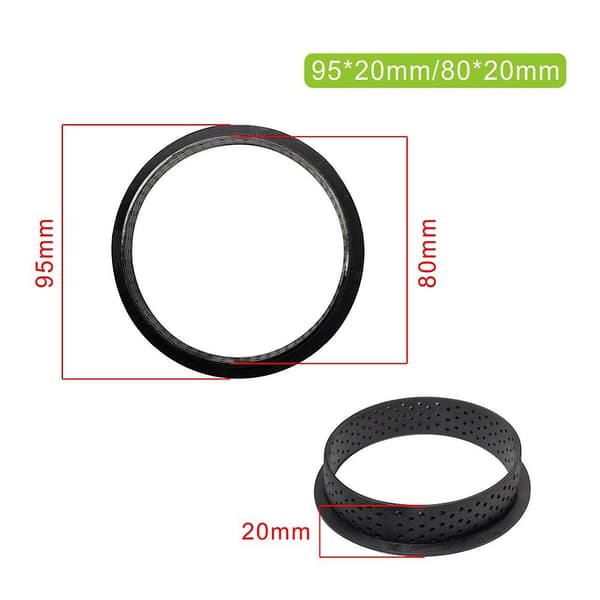8 stk Kakeform Mousse Sirkelkutter Dekorasjonsverktøy Fransk Dessert DIY Perforert Ring Non-stick Round