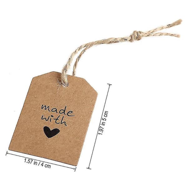 100 st Presentförpackningsetiketter