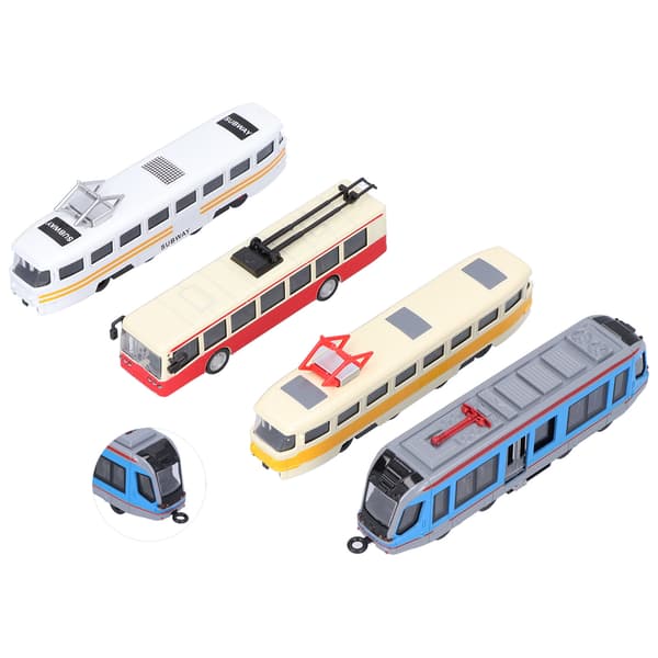 Højhastigheds jernbanebus Pull Back Køretøjsmodel Legetøjssamling til børn Gruppe B