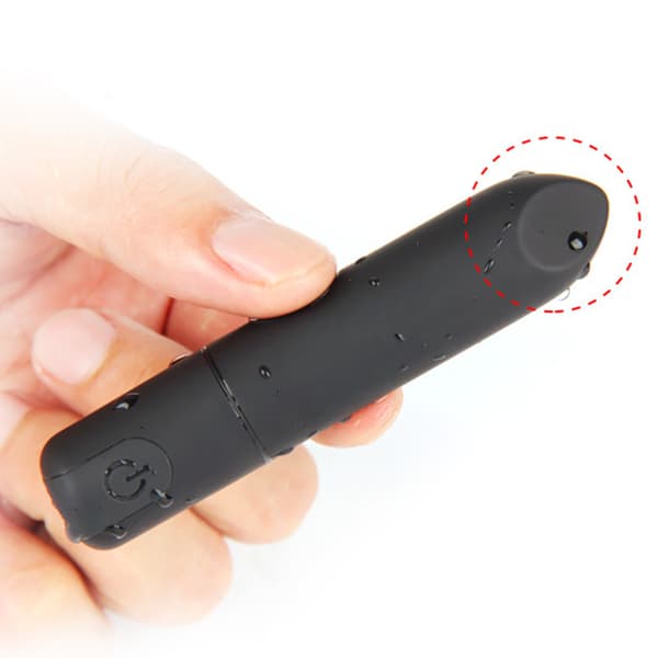 Stille USB genopladelig vibrerende massager 10 frekvens til kvinder sort