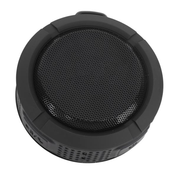 Sugkopps Bluetooth-högtalare 3.7v 500mah IP65 Vattentät Bärbar Trådlös Högtalare för Badrum Utomhus Svart