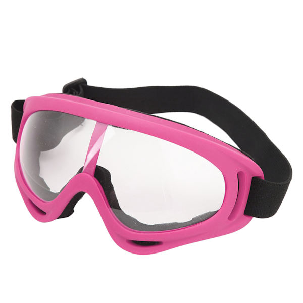 Justerbare rosa ramme skibriller med UV-beskyttelse, vindtette PC-klare linser for menn og kvinner - Perfekt for snowboard!
