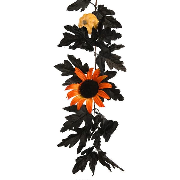 1.8m Artificial Maple Leaf Vine Wall Decoration for Thanksgiving & Halloween