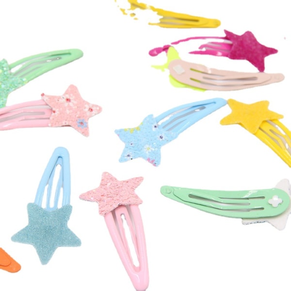 Stars hårspenner, 20 pakker med hårnåler, søte hårspenner for babyer, jenter, tenåringer og barn