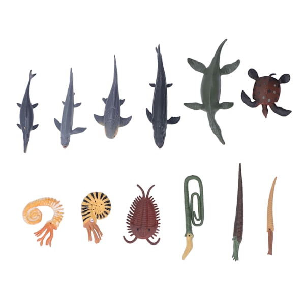 Forhistoriske havdyrslegetøj, antikke miniature realistiske havdyrfigurer, dekorative samleobjekter BL 1116