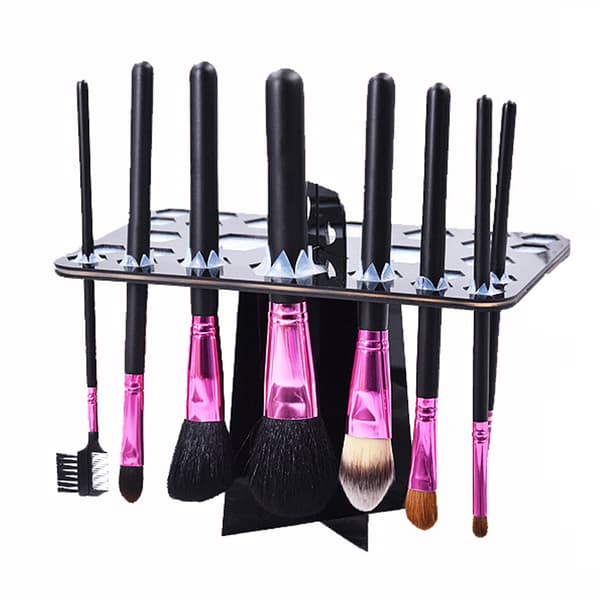 Updated Makeup Brush Drying Rack, Brush Dryer, Black
