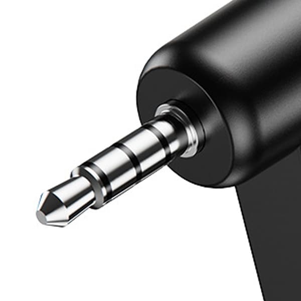Bluetooth 5.0 langaton AUX-sovitin 3,5 mm:n autostereovastaanotin, musta