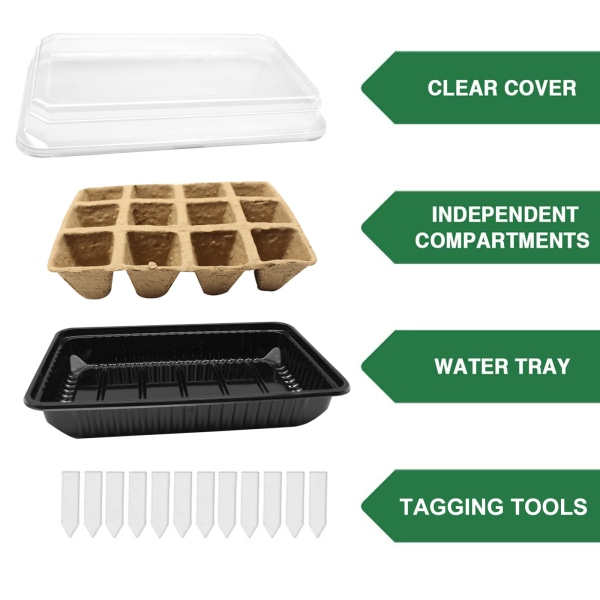 Tråg för plantor, produktstorlek 21,5x13,2x6,8cm, förpackningsstorlek 21,5x13,2x8,5cm