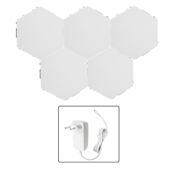 Innovative Hexagonal DIY Wall Decorative Lamp for Home Lighting in Bedroom and Living Room