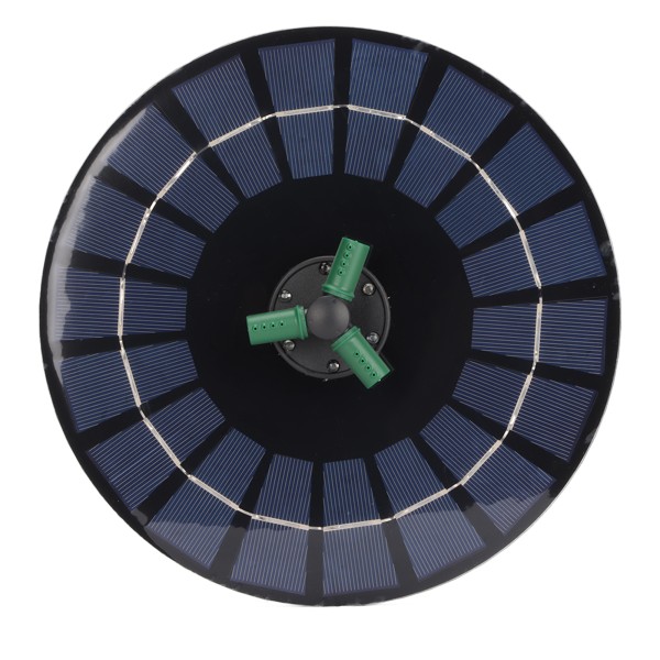 LED RGB Solardriven Fontänpump Flytande Vattenpump Landskapsfontänpump för Trädgårdsdekoration