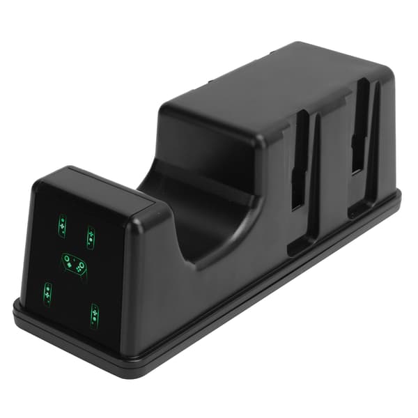 5-i-1 Multifunktionell ABS Laddningsstation med Digital Display för Nintendo Switch Pro Controller och Joy Con