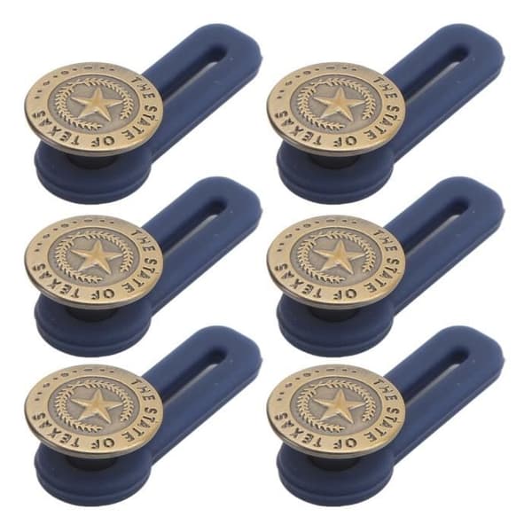 Duokon 10 Pcs. Button Extenders Bronze Buttons Universal Size Button Removable Adjustable Sew-On Iron-On Sewing Accessories