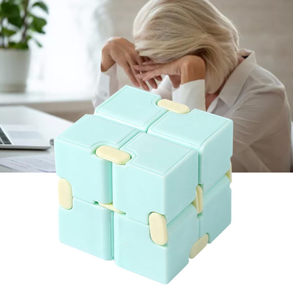 Snabbpussel Macaron Färg Barn Vuxen Bärbar Flexibel Fingertoppsspel Utbildningsutveckling Grön Standard