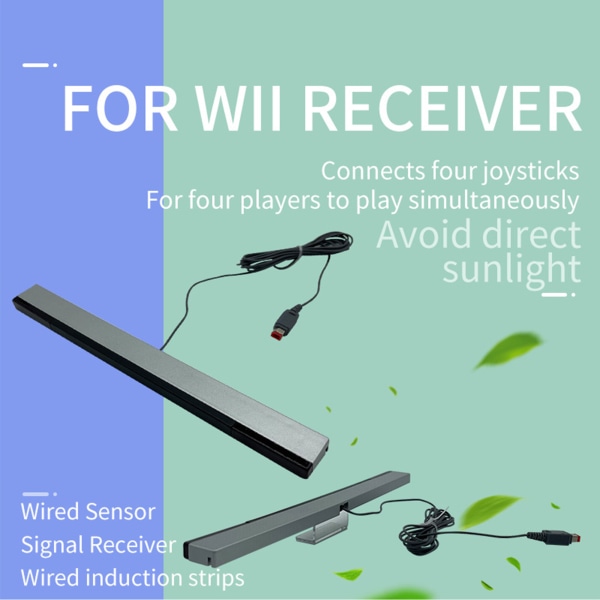 Langallinen vastaanotin Wii Wii U Motion Plus -konsoliin vaihtojohdon infrapuna-anturipalkki