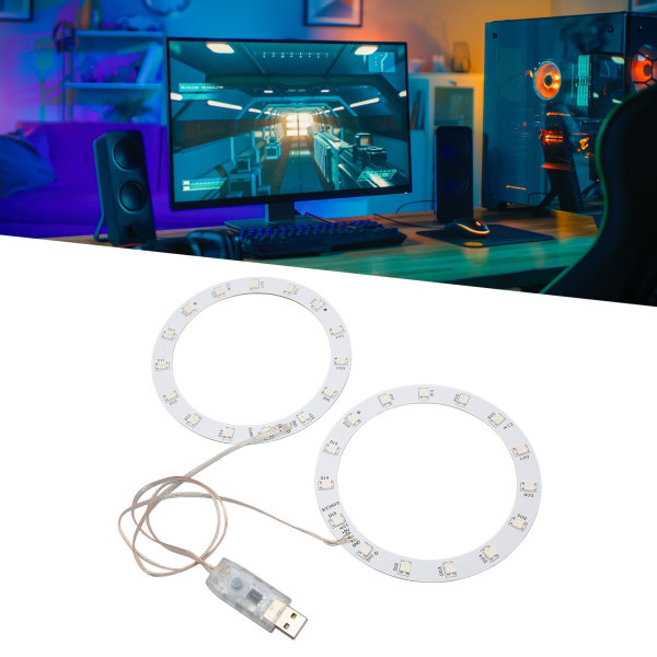 RGB LED Lysstribe Kit til PS5 Konsol Synkroniser Musik Spil Lyd 8 Farver 400 Lyseffekter 3 Kontrolmetoder