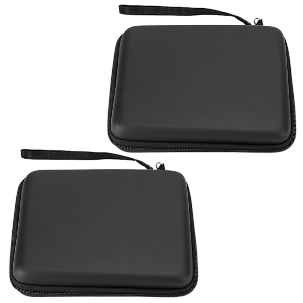 2 stk EVA Hard Package Case Oppbevaring Bærbar Veske Beskyttende Etui med Snøring for 2DS Svart
