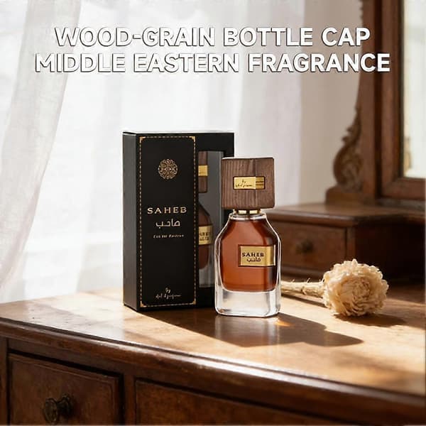 【02】SAHEB Midtøsten Parfyme Oud og Sitrusduft Langvarig Eau de Parfum 70ml Svart