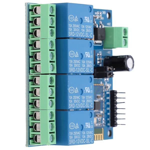 12V 4-kanals Bluetooth Relé Smart Modul Fjernkontroll for Android App