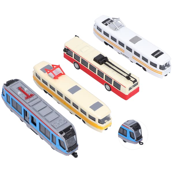Højhastigheds jernbanebus Pull Back Køretøjsmodel Legetøjssamling til børn Gruppe B