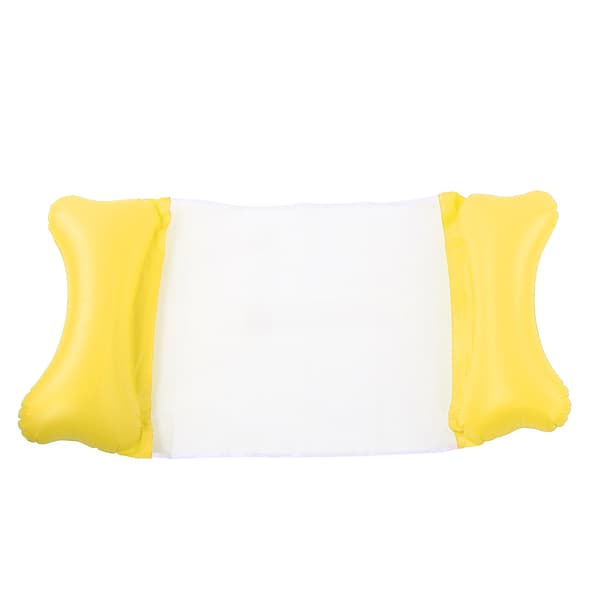Oppustelig Pool Float Hængekøje Bærbar Vandhængekøje Pool Float til voksne Gul