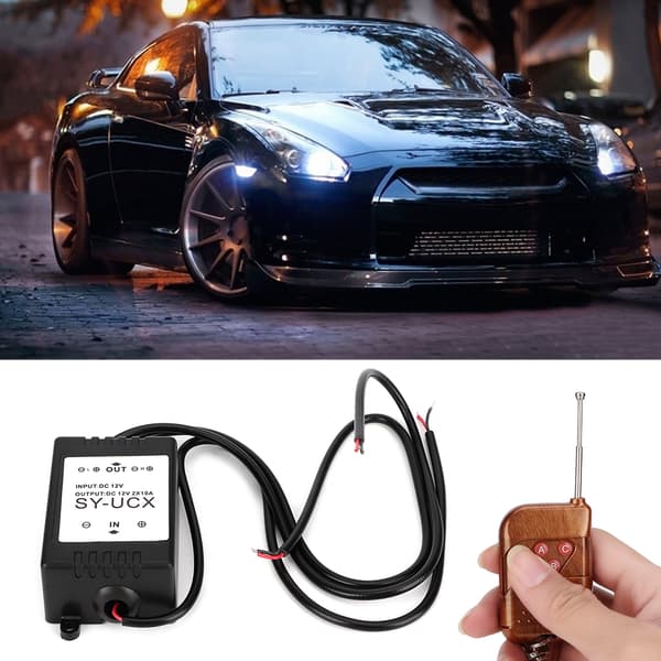 12V 1.5W Universal Trådløs Strobe Kontrolmodul LED DRL Flash Controller System til Bil Motorcykel