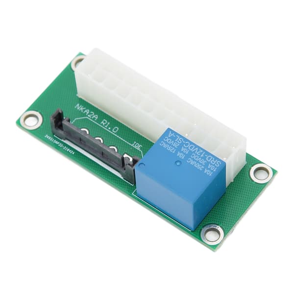 Dobbelt ATX strømforsyningsadapter 24Pin synkroniseringskort til grafikkort SATA-interface