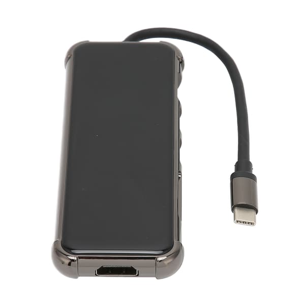 Multifunktionell 6 i 1 USB C Hub Portabel Dockningsstation för Typ C Laptops