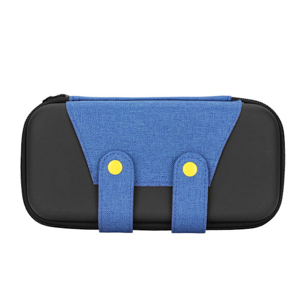 Väska för Switch Lite, EVA Reseväska för Spelkonsoltillbehör med Dubbel Blixtlås Fack Svart Blå för Switch Lite