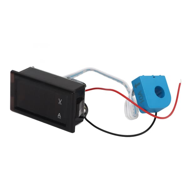 Hall DC Digitalt Display Amperemeter 4-30V Dobbel LED Strøm Voltmeter Panel
