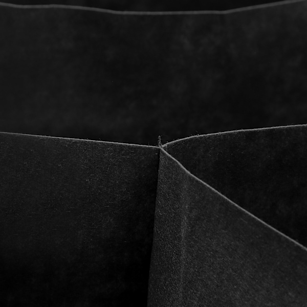 (Musta 60*120*30cm korkea, 6 ruudukkoa paksu 2mm) Puutarhakassi huopamateriaalista