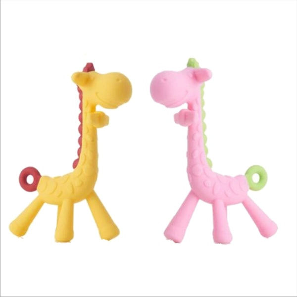 Giraffe babytænder Tygge Silikone babytænder Sticks Newborn Bab